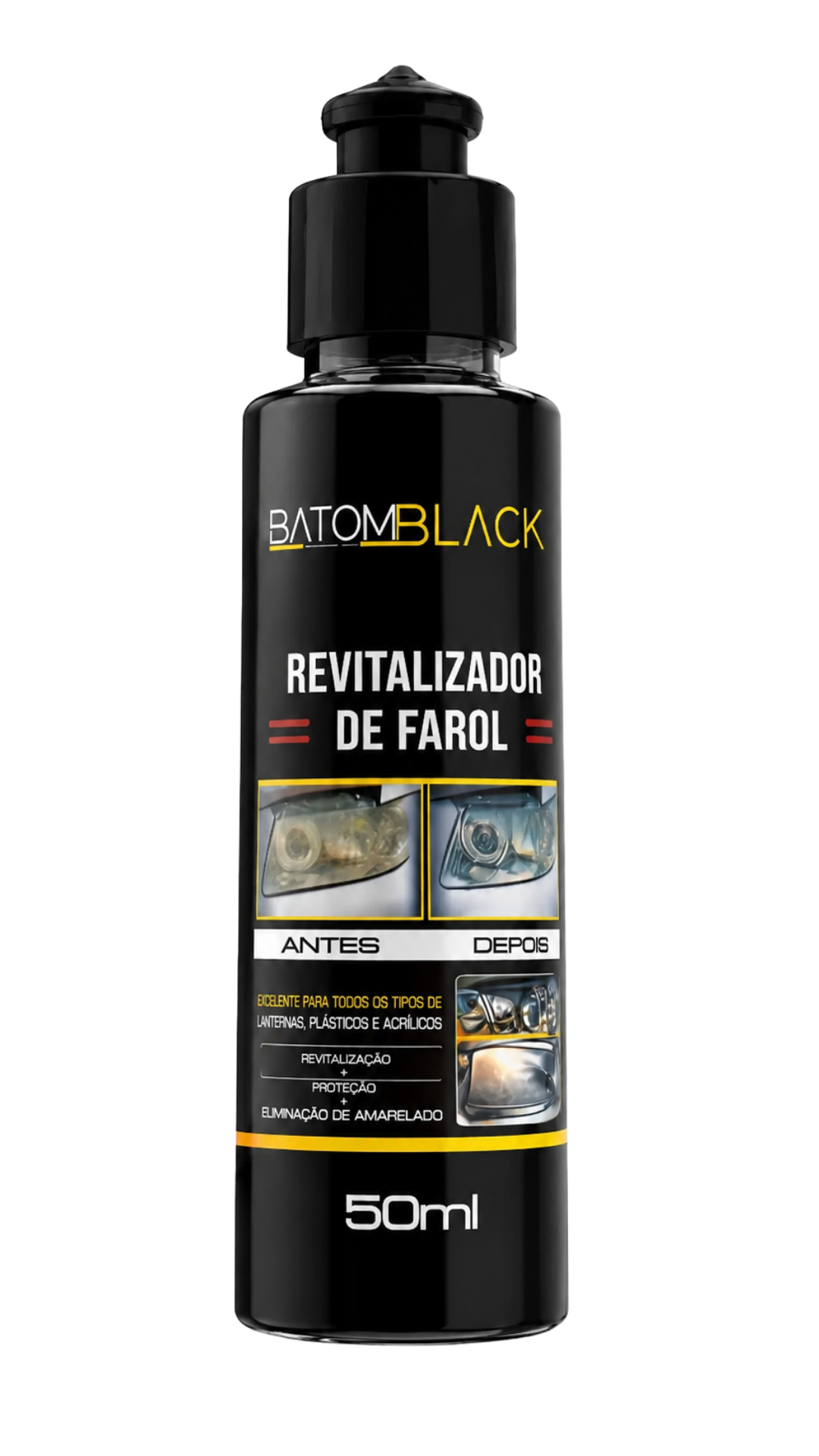 Revitalizador de Farol Batom Black, frasco 50ml
